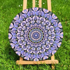 Mandala auf Holz 30cm
